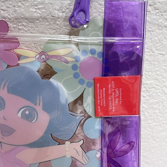 Nickelodeon Dora the Explorer Plastic Tote Party Gift Bag Purse 8" w/ TAGS - Picture 11 of 11